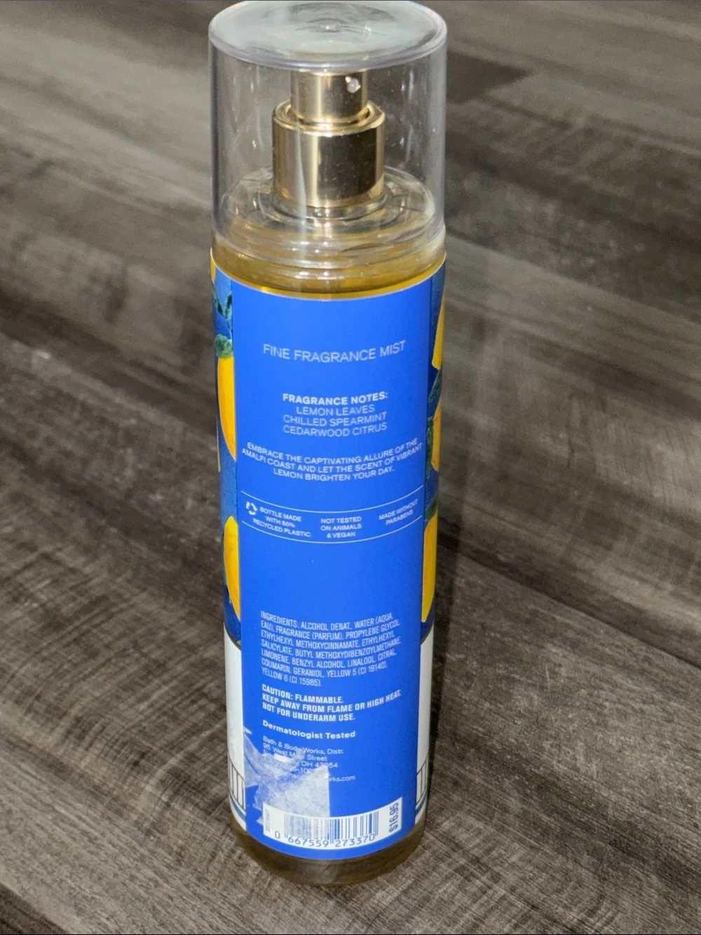 NEW Bath & Body Works Fresh Amalfi Lemon Fine Fragrance Mist RARE HTF retired - Picture 2 of 4